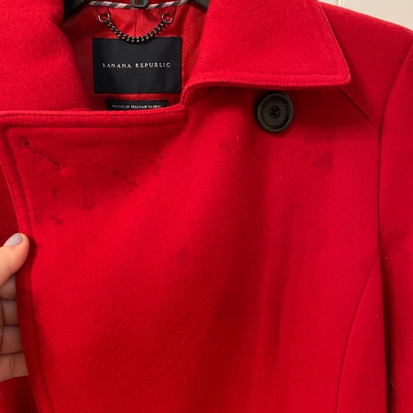 Banana Republic Red Coat - Picture 7 of 11